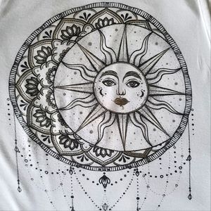 Sun and moon crop top